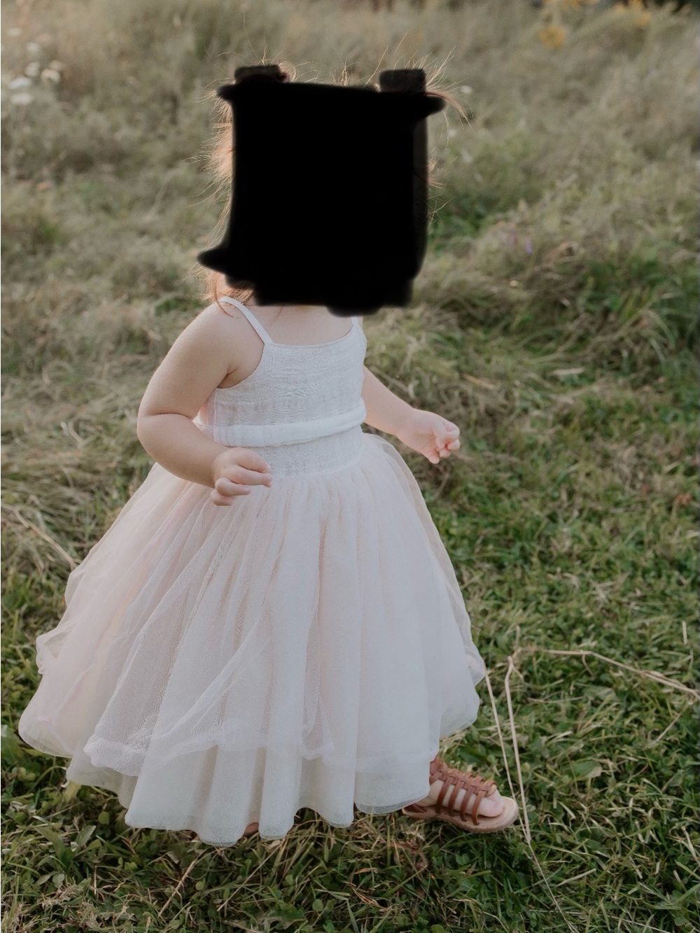 Vignette Ivory Tulle Tutu Dress 2T Sleeveless Bow Ruffle Lined Party Formal